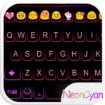 Logo of Cute Neon Emoji Keyboard Theme android Application 