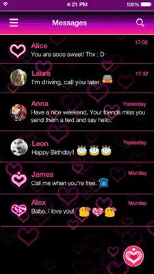 Cute Neon Emoji Keyboard Theme android App screenshot 5